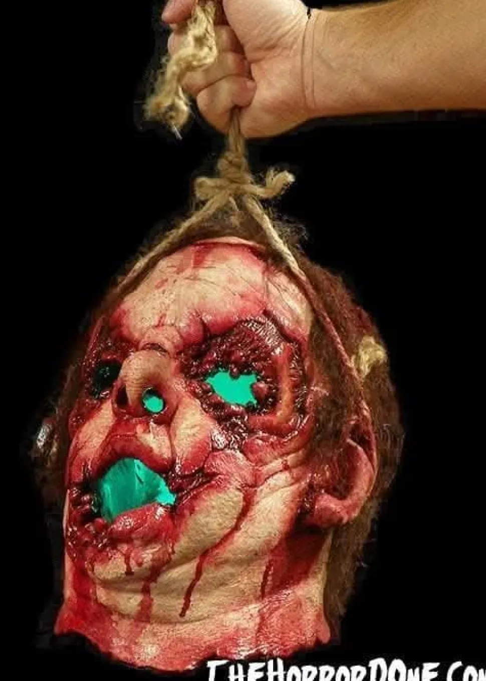 Jack the Lantern Lighted Severed Head Halloween Prop