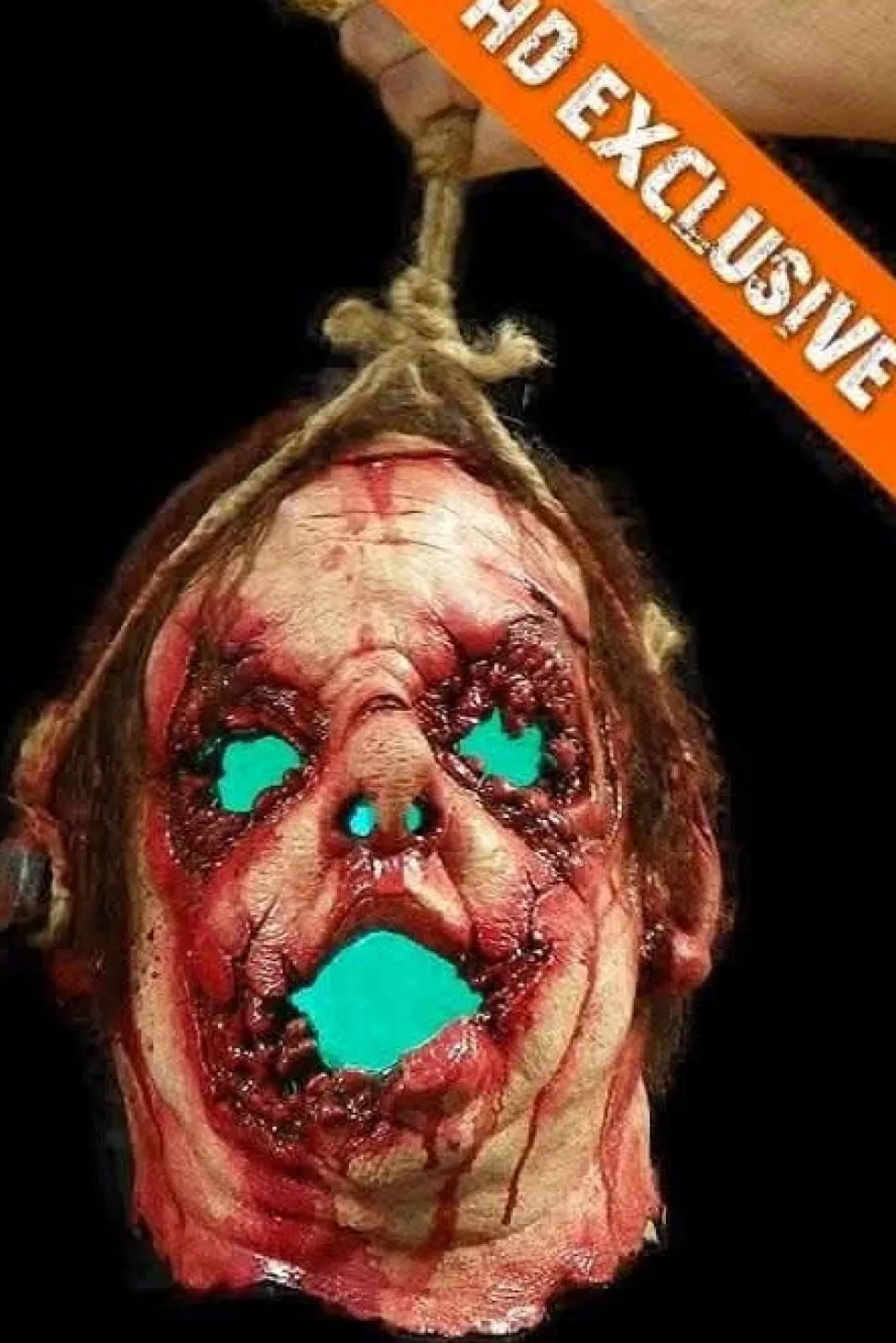 Jack the Lantern Lighted Severed Head Halloween Prop