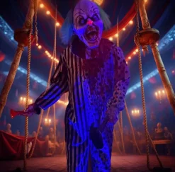 Killer Clown Halloween Animatronic