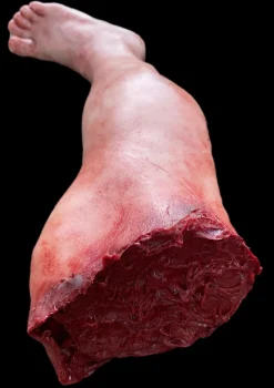 Large Male Leg Silicone Human Body Part Halloween Prop