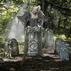Light-Up Gargoyle Halloween Animatronic Decoration