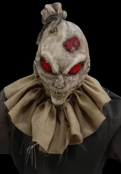 7" Light-Up Grim Stalker Scarecrow Halloween Animatronic Decoration