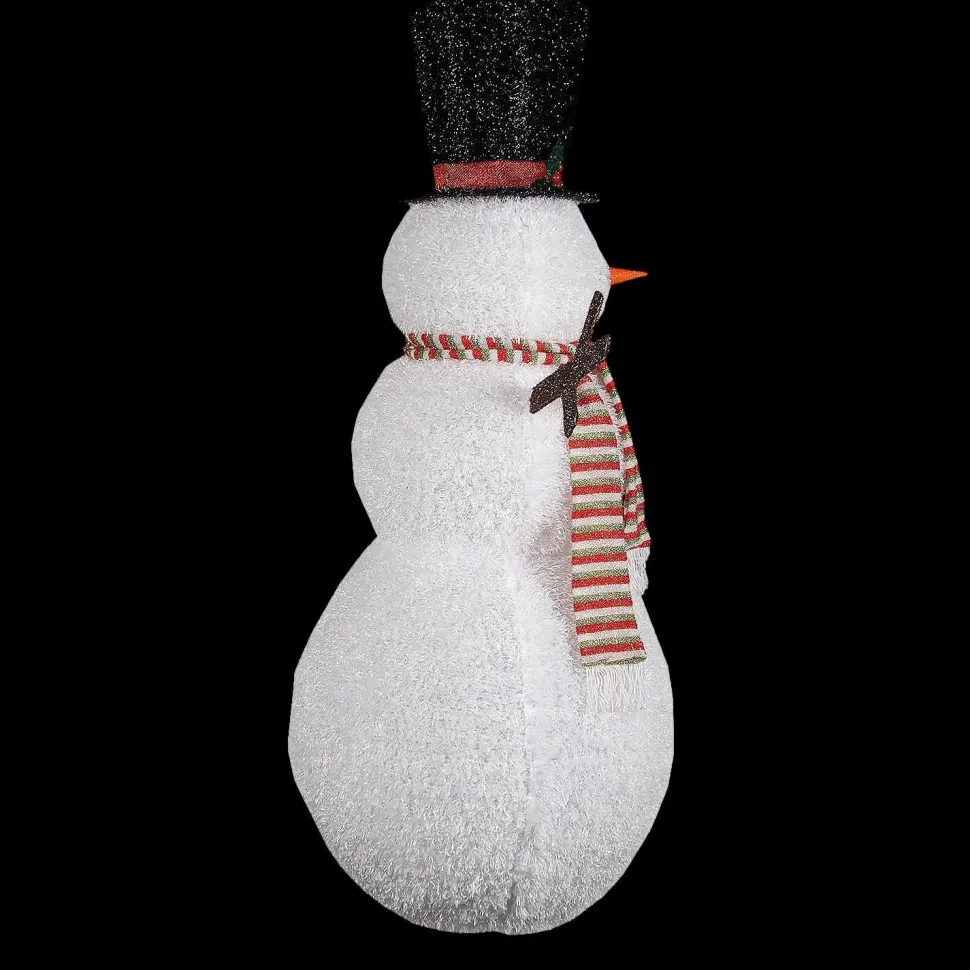 Light-Up Lantern Snowman with Top Hat Christmas Outdoor Yard Decoration