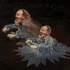 Lunging Zombie Reaper Electric Animated Halloween Prop
