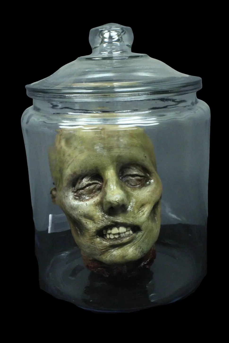 Luttra Head in Jar Halloween Prop