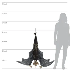 Menacing Hanging Bat Halloween Decoration