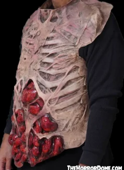 Movie Quality Rotted Zombie Chest Professional Halloween Costume Accessory
