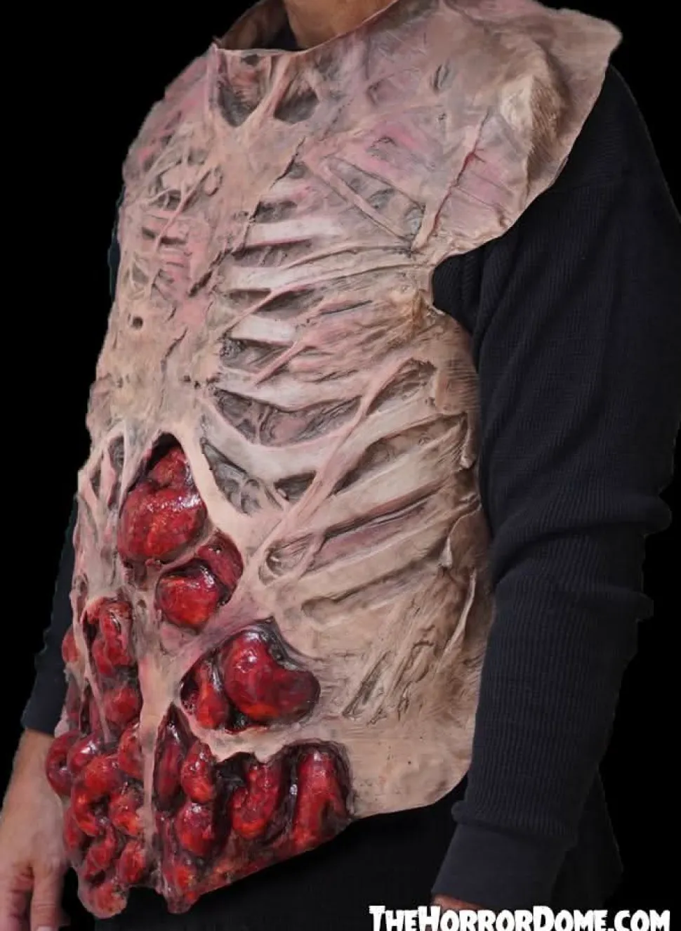 Movie Quality Rotted Zombie Chest Professional Halloween Costume Accessory