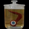 Nerve Eye in Specimen Jar Halloween Prop