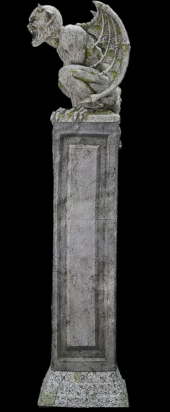 Oversized Gargoyle Pillar Halloween Animatronic