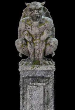 Oversized Gargoyle Pillar Halloween Animatronic