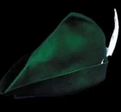 Peter Pan Elf Hat - Green Felt Halloween Costume Accessory
