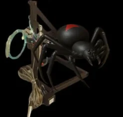Pop Up Spitting Spider Halloween Animatronic