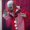 Professional Movie Clown Suit in Red Costume