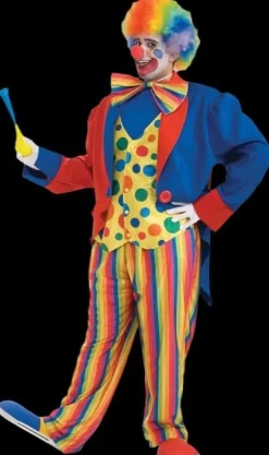 Rainbow Clown Suit - Adult 3XL Costume