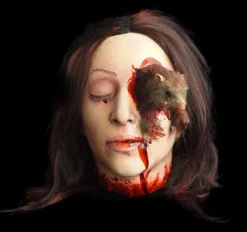 Rat Girl Head Bloody Halloween Prop