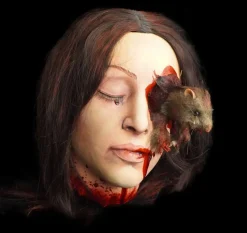 Rat Girl Head Bloody Halloween Prop