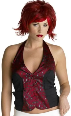 Razor Pixie - Black & Purple Halloween Wig