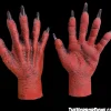 Red Demon Hands" Halloween Costume Accessory
