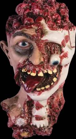 Rotted Zombie Head HD Studios Bloody Halloween Prop