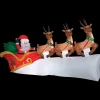 Santa in Sleigh Scene 68" Inflatable Christmas Outdoor Yard Decor