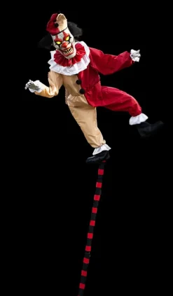 Sideshow Balancing Clown Halloween Animatronic Decoration