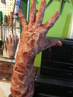 Silicone Burned Male Arm Body Part Halloween Prop