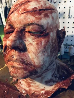 Silicone Severed Head Gory Halloween Prop