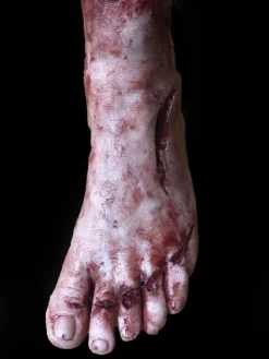 Silicone Severed Left Female Foot Body Parts Halloween Prop