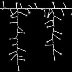 Strands of Magic™ Tangle-Free Cool White LED Light Icicle String Christmas Outdoor Yard Decoration