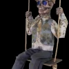 Swinging Skeletal Boy Halloween Animatronic Decoration