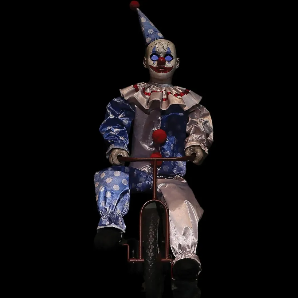Tricycle Clown Doll Electric Animated Halloween Animatronic