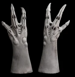 Ultimate Alien Hands- Grey Deluxe Latex Halloween Costume Gloves