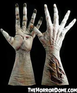 Ultimate Movie Quality Flesh Zombie Hands Halloween Costume Gloves