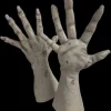 Ultra Zombie Hands Gray Deluxe Halloween Costume Gloves