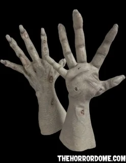 Ultra Zombie Hands Gray Deluxe Halloween Costume Gloves