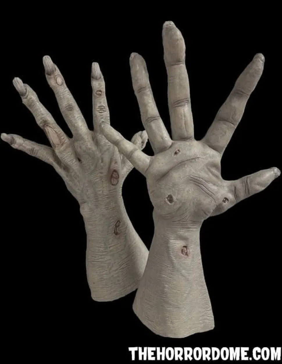 Ultra Zombie Hands Gray Deluxe Halloween Costume Gloves