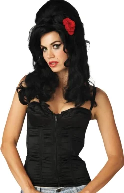 Vampiress Rose - Black Halloween Wig