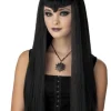 Vampire - Straight Black Hair Halloween Wig