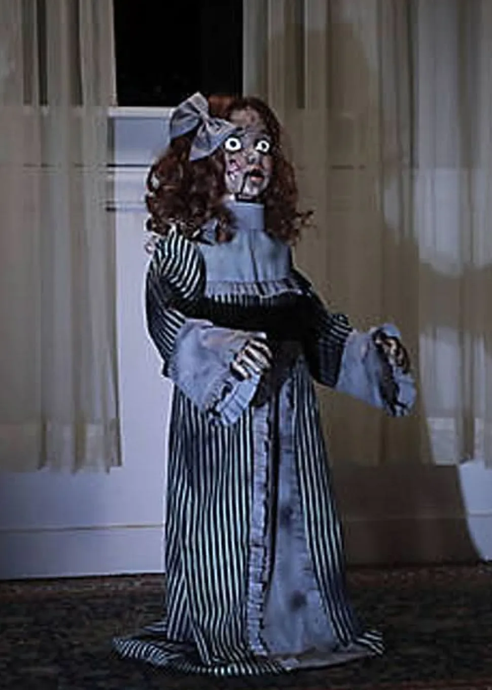 36"Vintage Doll Halloween Animatronic Decoration