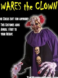 Wares the Clown HD Studios Halloween Costume