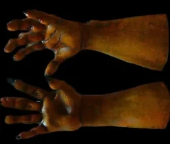 Werewolf Hands - Brown Deluxe Halloween Costume Gloves