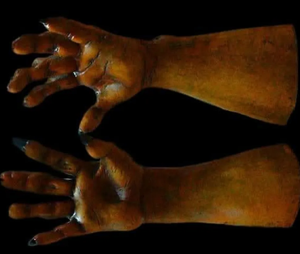 Werewolf Hands - Brown Deluxe Halloween Costume Gloves